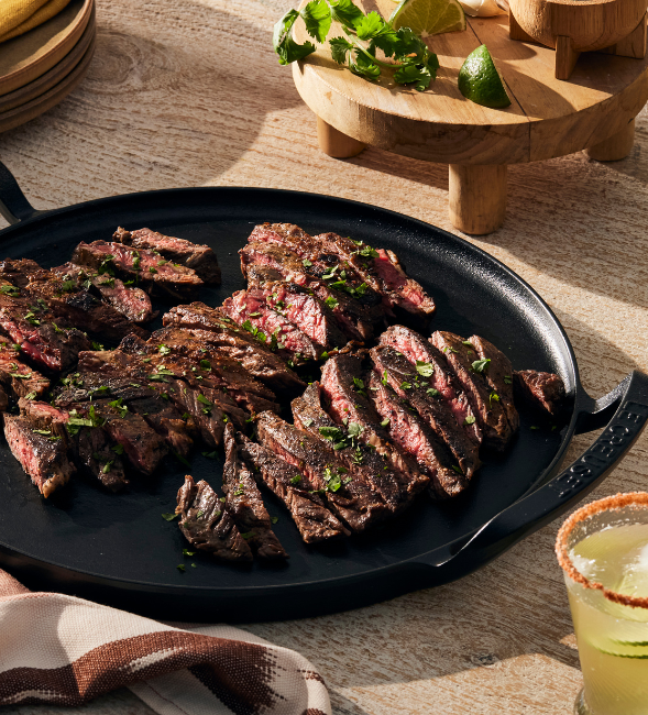 Grilled Skirt Steak Fajitas